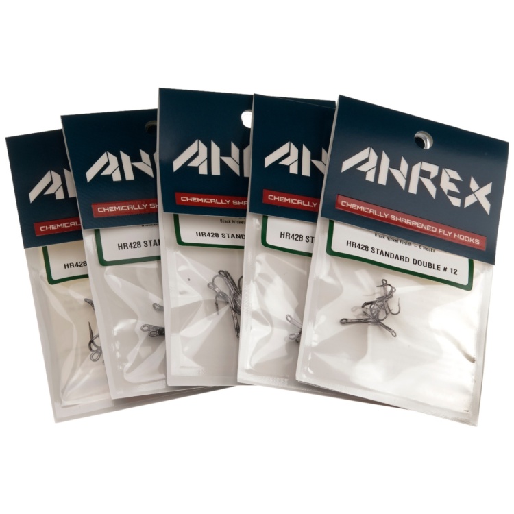 Ahrex Hr428 Double #10 Fly Tying Hooks Short shanked Double